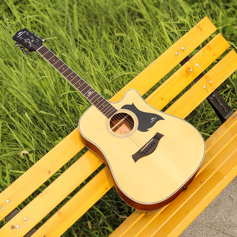 kepma卡马吉他a1c/qd1c 40 41寸民谣吉他初学者学生男女入门电箱