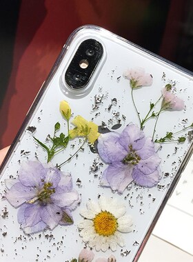 Dried Flower Silver f Clear Phone Cases  Samsung Galaxy A10