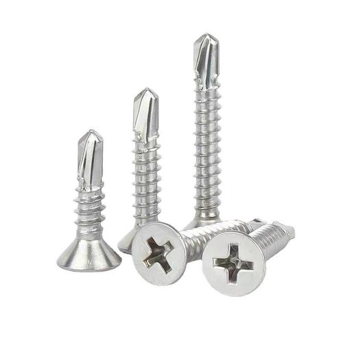 螺钉燕尾质螺丝 0平头十字钻钻尾尾材自攻自钻螺丝41不锈钢丝新品