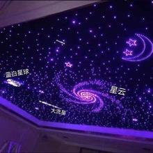 饭厅走廊酒吧卧室房间星空顶满天星光纤灯家庭影K院星空悬吊式天