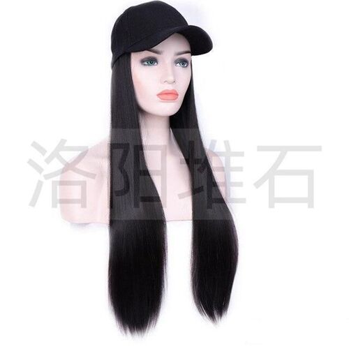 假发 女士连帽假发 欧美个性长直发化纤假发 多色wigs头套 代
