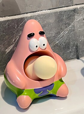 【新家的一百个快递】派大星化妆刷收纳桶卡通笔筒桌面摆件装饰品