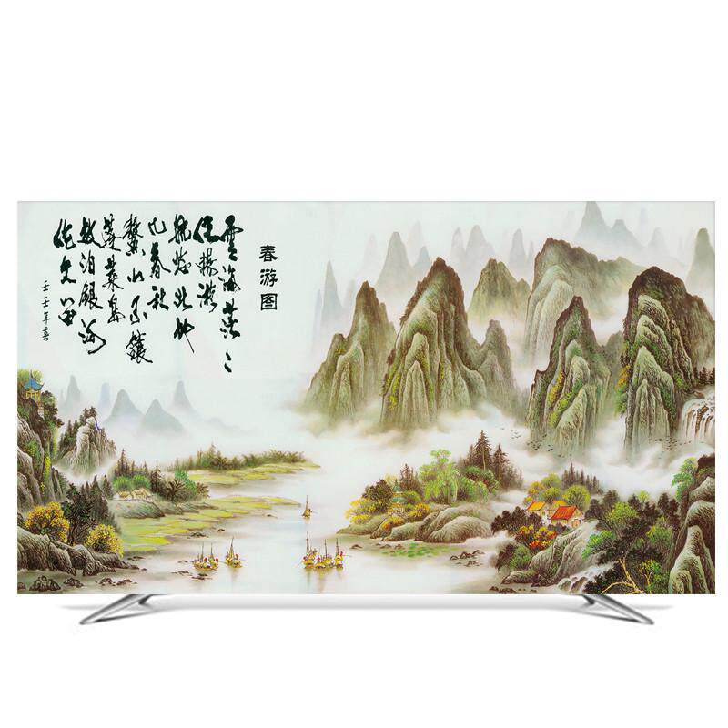 55寸液晶电视机罩50 60 65 75电视机新品曲面台挂式防尘罩新款