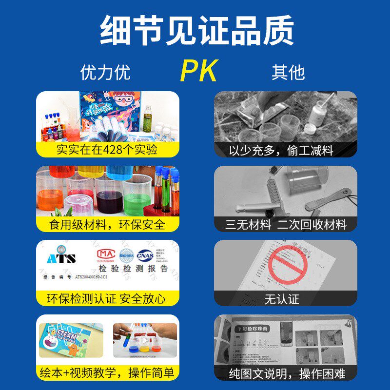 儿童科学实验套装diy手工制作材料小学生课堂教具儿童科学玩具
