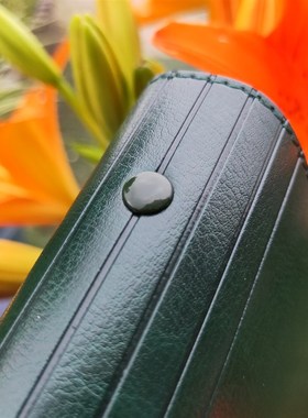 墨绿色  A5软皮面活页装订夹子A4横式竖式大号加厚收纳Y夹B5文件