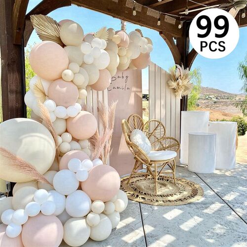 Macaron Pink Balloon Garland Arch Kit Wedding Birthday Party