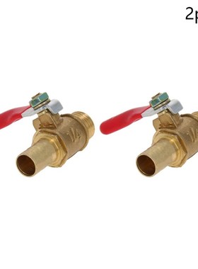 High Quality 12.5mm G Male Thread Brass Ball Valve 6~10mm OD