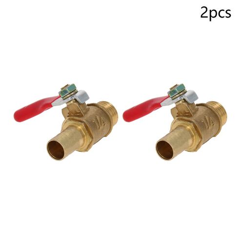 High Quality 12.5mm G Male Thread Brass Ball Valve 6~10mm OD