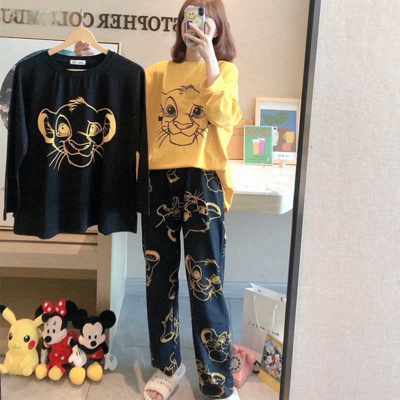 推荐The Lion King Simba Cute Pajamas Set Autumn Winter Long