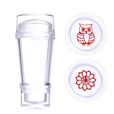 Handle  Transparent Nail Stamper for Stamping Plate Holo Cle