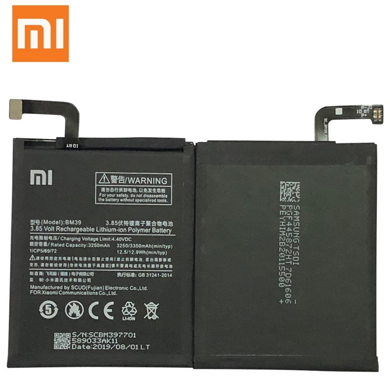 推荐Battery For 6 BM39 Mi6/ Xiao Mi 6 Bateria 3350mAh Phon