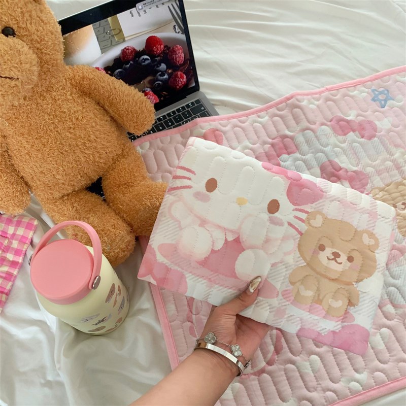 例假睡觉~可爱卡通防滑睡觉经期小床垫安心姨妈垫透气隔脏垫新款