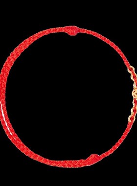 普陀山龙年招财红绳手链女本命年编织绳脚绳好运去霉运属龙红手绳