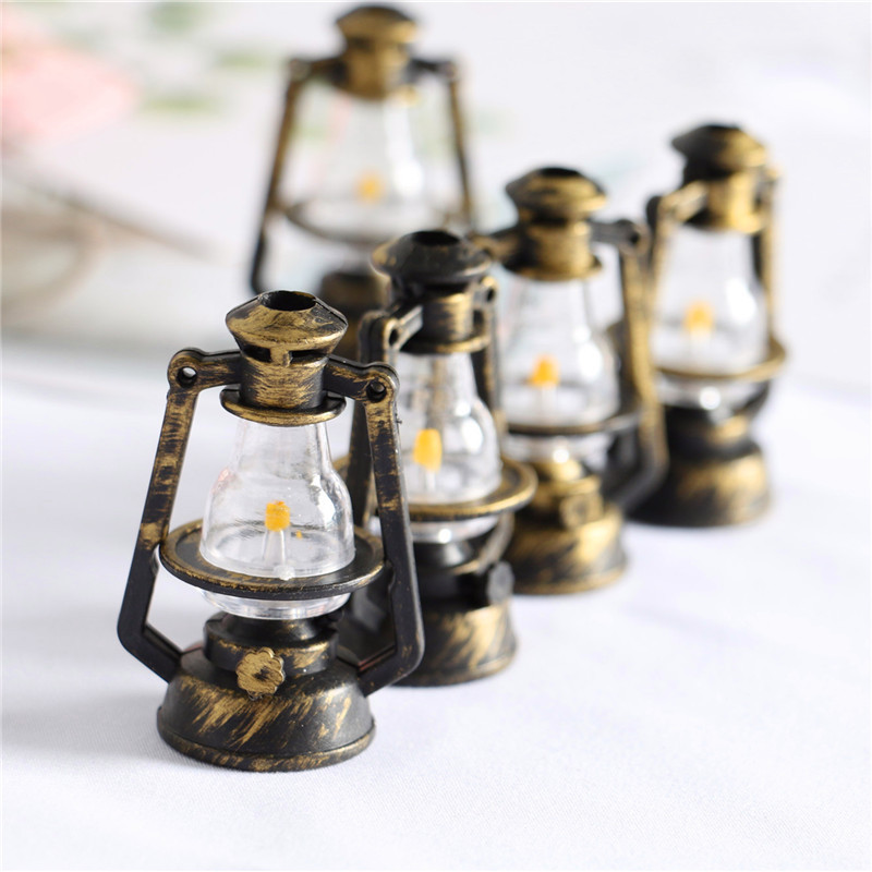 极速5/10PCS 37x54mm Scale Mini Kerosene Lantern Decor Miniat 家居饰品 花瓶 原图主图