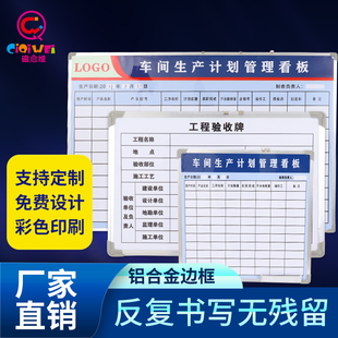 定制白板写字板磁性大白板办公挂式 贴墙移动记事板车间看板小黑板