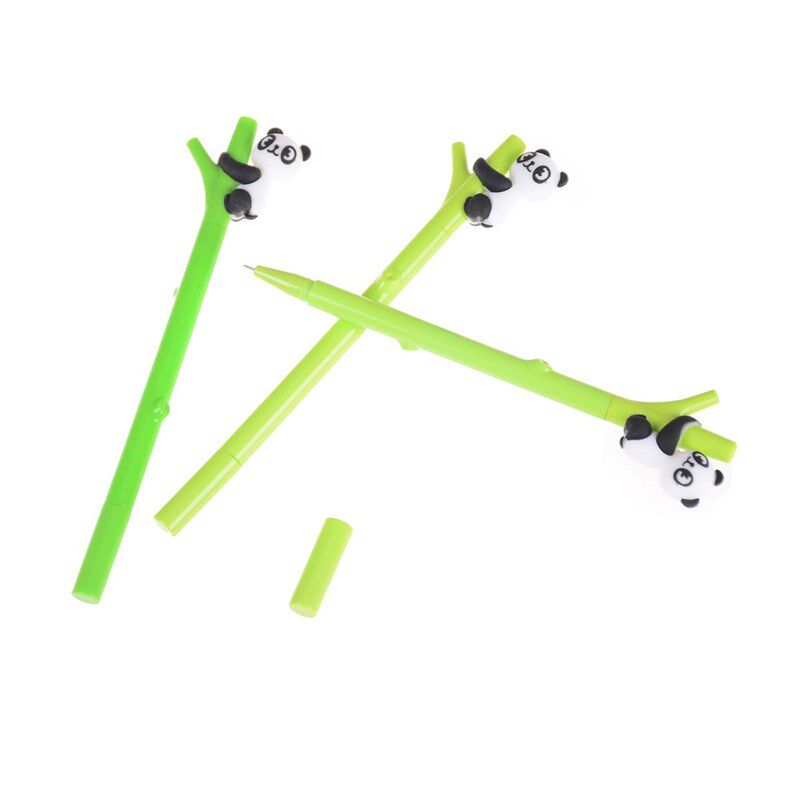 1pc 0.5mm Gel Pen Cartoon Panda Bamboo Neutral Pen Plastic M