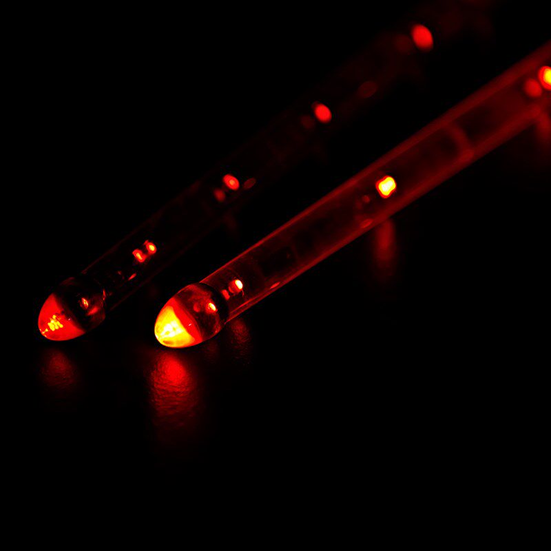 发光鼓棒爵士鼓夜光架子鼓荧光炫彩5a专业打鼓槌鼓锤棍7A闪光电子