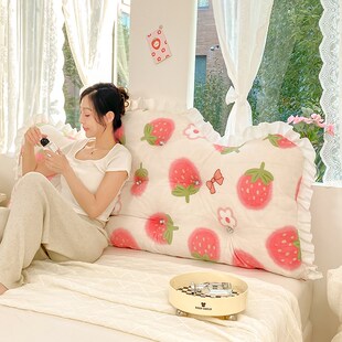 公主风儿童床头靠枕软包防撞榻榻米靠垫客厅沙发飘窗大靠背可拆洗