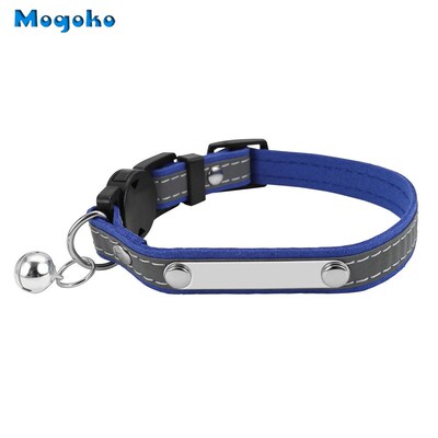 Mogoko 1 Pc Personalized Breakaway Cat Collar Reflective Cus