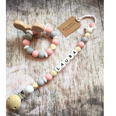 BYT oys Bracelet Pacifier-Clip TeJething Necklace Che