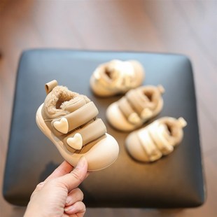 宝宝冬季鞋软底婴儿鞋女宝学步鞋男宝加绒鞋子1-2一3岁幼儿小童鞋