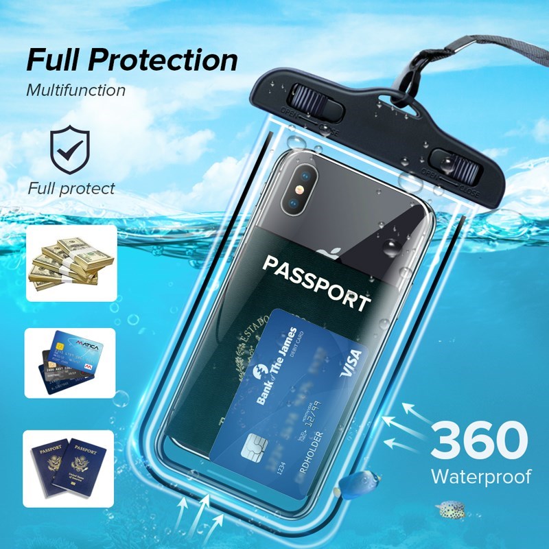 niversal Waterproof Phone Case Swimming Bag Mobile Phone Pou