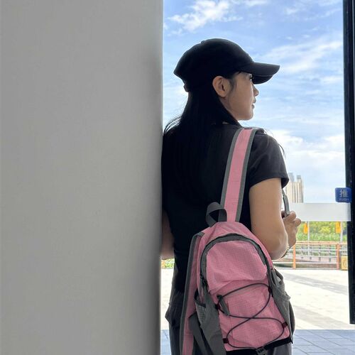 C&Y小众设计山系小双肩登山背包户外双肩包轻便糖果色小号旅行包