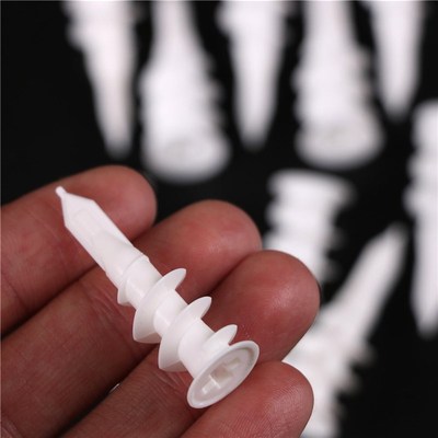 *10pcs Drywall Nylon Ribbed Anchor; Self Drilling Wall Drywa