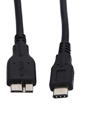 Black 10Gbps USB 3.1 Cable Type C Male to Micro Mini USB 3.0