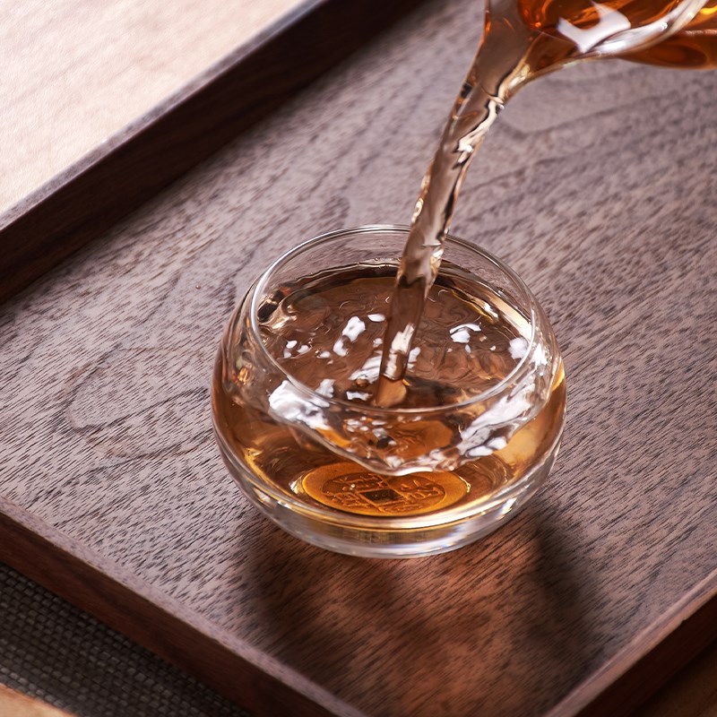 水晶玻璃杯子加厚主人杯无铅水晶杯男士喝茶杯个人小茶杯