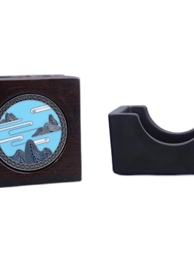 黑檀实木功夫g茶杯垫隔热垫日式禅意电木茶杯托茶碟子茶道茶具配