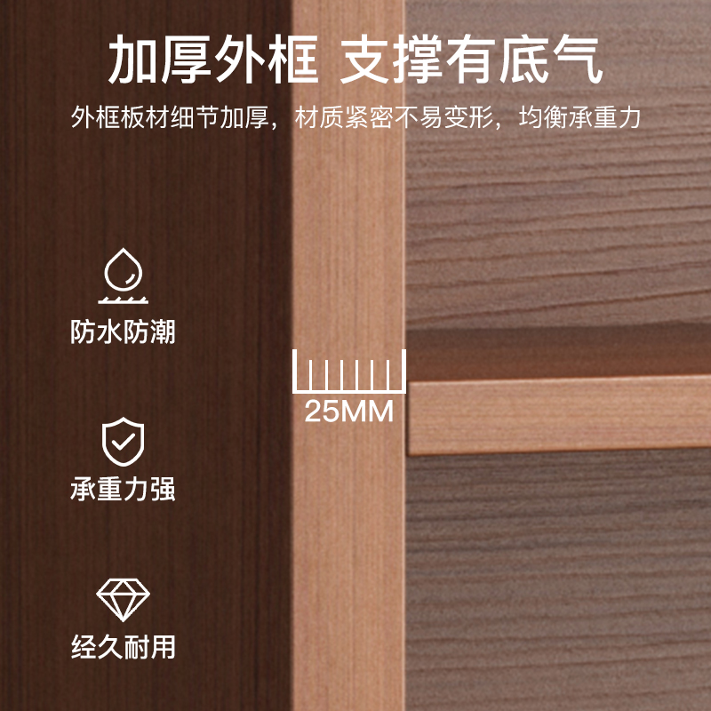 客厅书架落地靠墙收纳置物架实木色置物柜收纳柜子储物柜家用书柜怎么看?