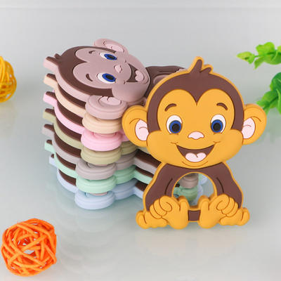 推荐Kovict 1Pc Silicone Teether Colorful Cartoon Animal BPA