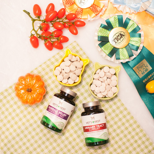 vets best绿十字化毛猫草片/锭猫尿结石尿血尿通泌尿片去毛球化毛