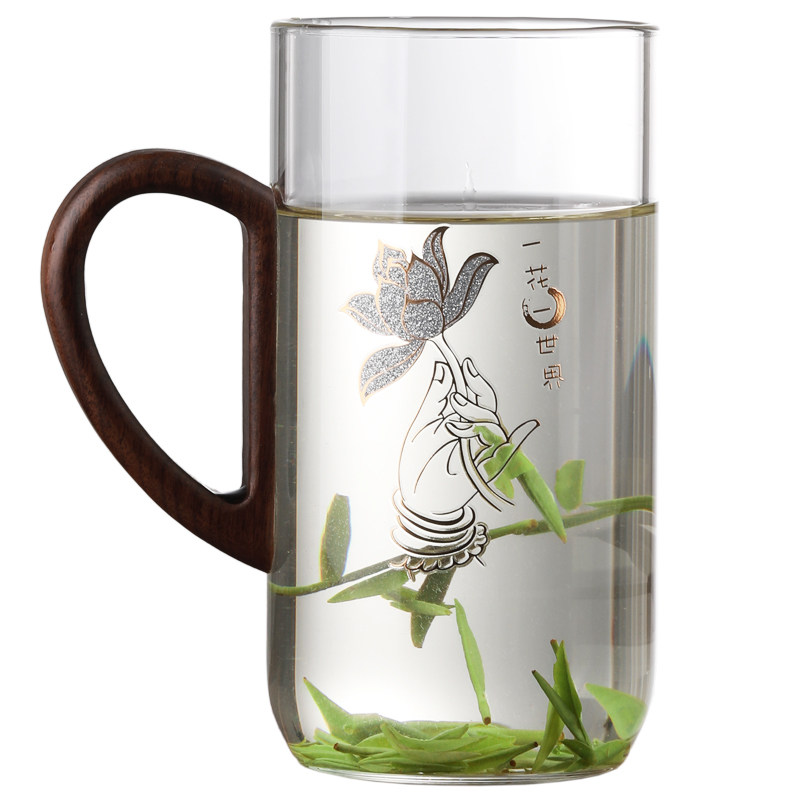 茶馆绿茶玻璃杯子耐高温带把泡茶杯男士喝茶个人茶道水杯,餐饮具,茶杯,淘宝优惠券,粉丝福利购,淘宝优惠卷