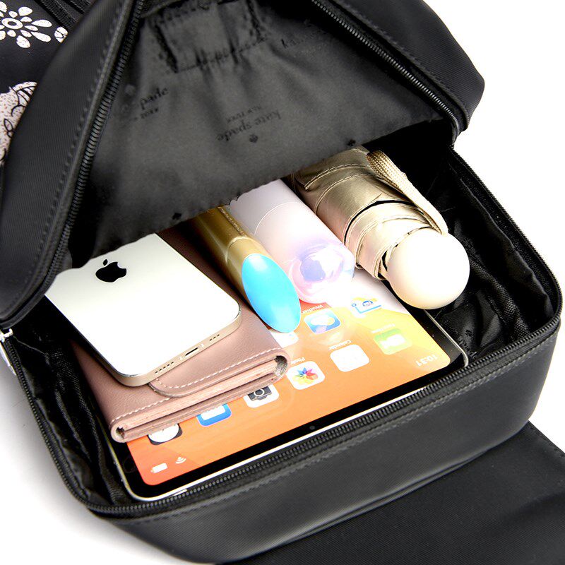 双肩包女2024新款潮时尚牛津布大容量旅行背包女士休闲轻便帆布包