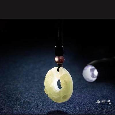 新品Natural white jade Pixiu pendant jade pendant jade penda