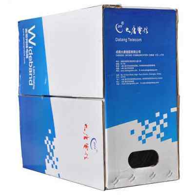 厂促新款原厂大唐电信超五类q4对非屏蔽网线 DTTC511048 灰色 30