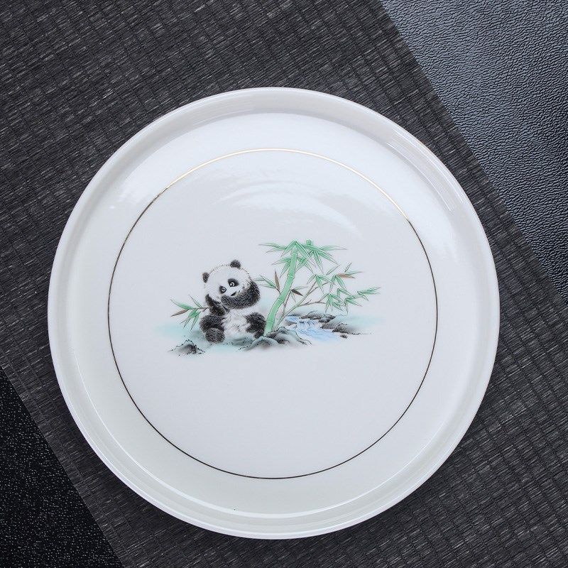 原源陶瓷托盘圆盘水果盘茶具套装功夫茶具托盘茶盘茶台干 泡茶台,餐饮具,茶托,淘宝优惠券,粉丝福利购,淘宝优惠卷