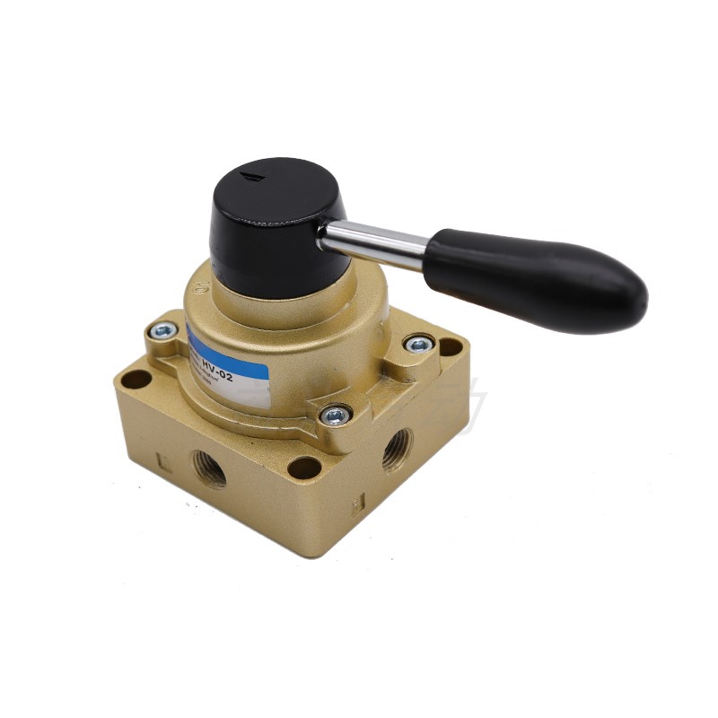 气动手动阀手转阀HV-02/03/04/200-02B/D气缸控制换向开关手扳阀