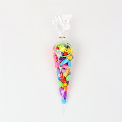 新品20/50pcs Rabbit Gift Bags Cones Transprant Plastic Bag C