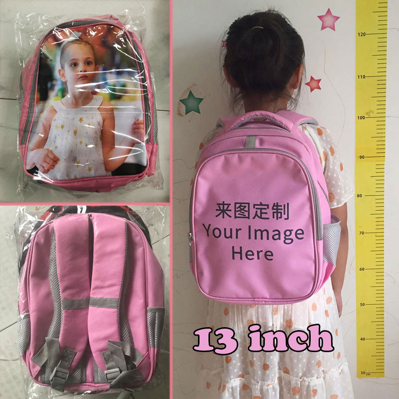 网红Custom Your Image Logo Name Backpack 13 Inch Cartoon Kin