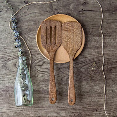 推荐Wooden Shovel For Non-stick Pan Rice Spoon Kitchen Cooki