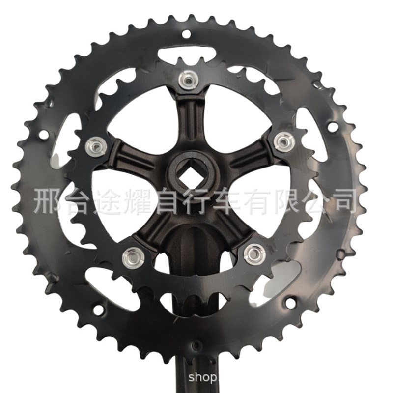 厂家山地自行车牙盘轮盘链轮齿盘铝合金曲柄轮盘可拆卸50T34T