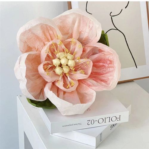 雪奈蓬蓬手揉纸褶皱纸花艺包装纸防水手工花束礼物包装纸花艺资材