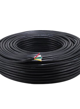 国标铜芯ZC-RVVl电缆线2/3/4/5芯护套线0.3-6平方软电线家用电源