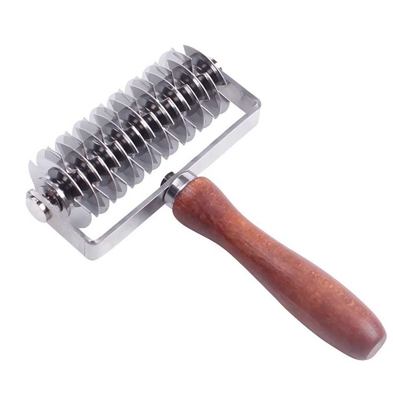 HOT Stainless Steel Lattice Cutter Roller Pastry Bread Pizza