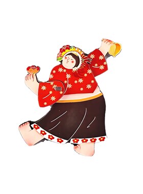 泉州冰箱贴开元寺东西塔纪念品旅游文创惠安女蟳蜅女簪花小礼品