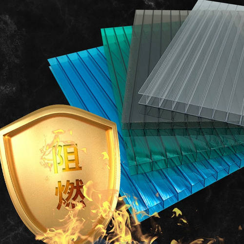 新品PC阳光板透明保温隔热车棚遮阳棚挡风中空S蜂窝四层板耐力u.