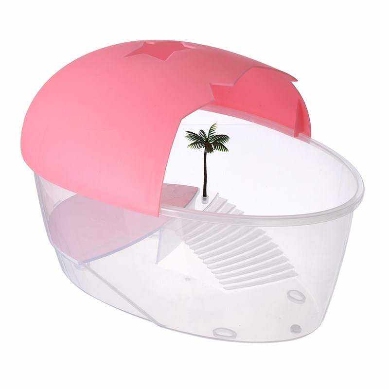 速发双层别墅蛋形乌龟缸免换水加盖防逃养龟缸q宽大晒台家用养龟